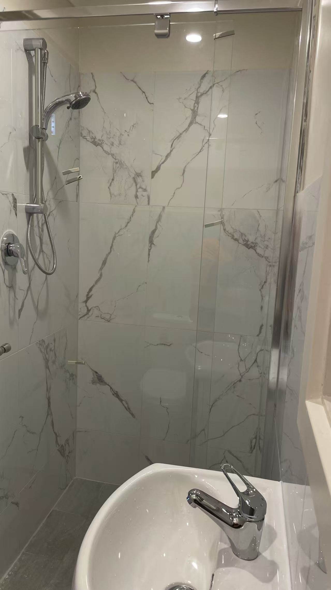 Clean, durable wet-area finish